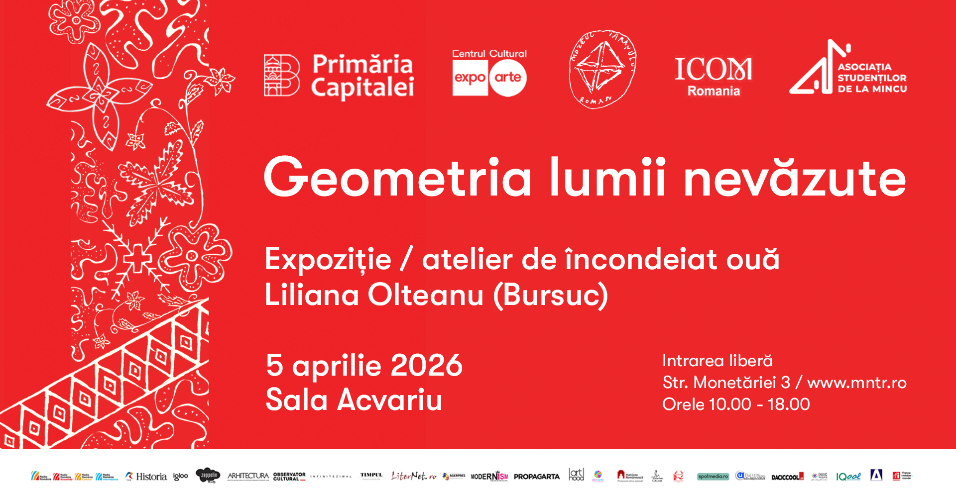 GEOMETRIA LUMII NEVĂZUTE // Expoziția-atelier de încondeiat ouă