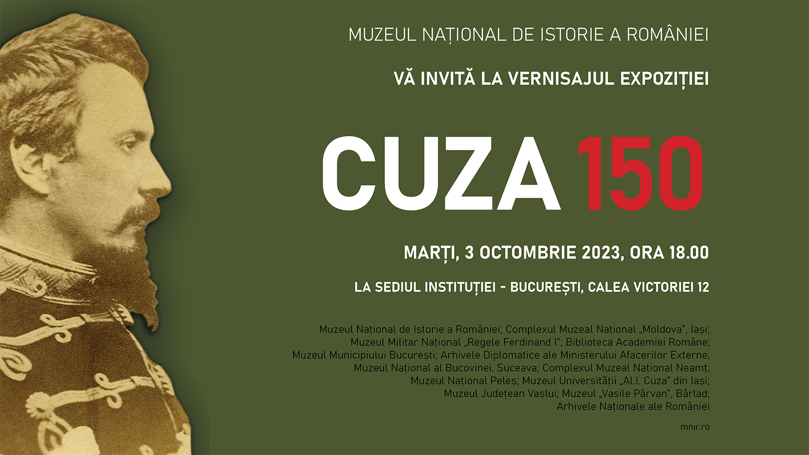 Expoziția "Cuza 150” la Muzeul Național de Istorie a României