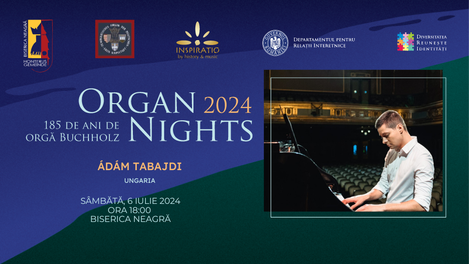 Organ Nights - Ádám Tabajdi la Biserica Neagră