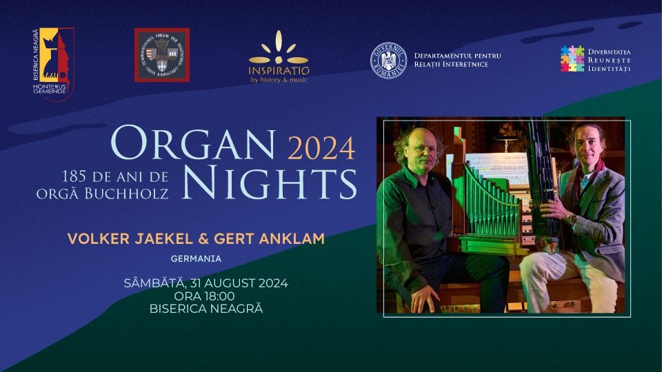 Organ Nights - Volker Jaekel & Gert Anklam la Biserica Neagră