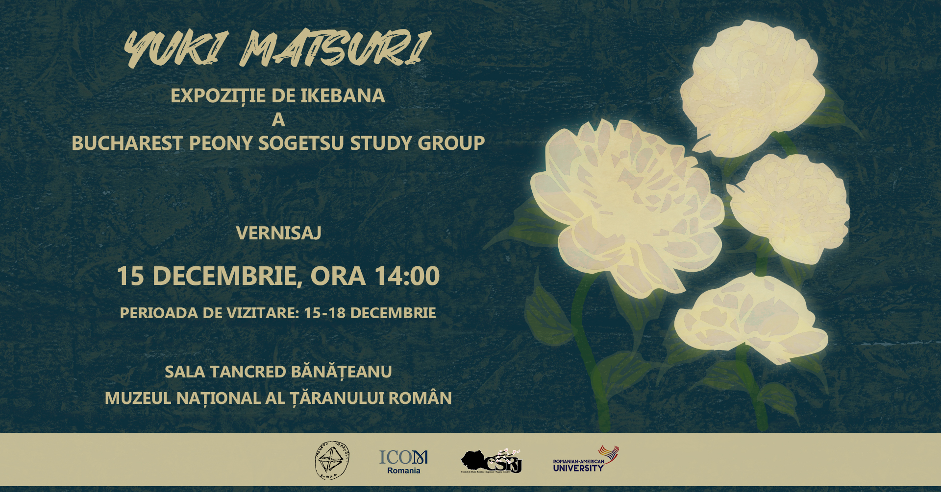 Expoziția de ikebana a Grupului de Studiu al Școlii Sogetsu din România