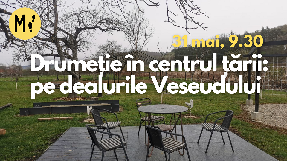Drumeție în centrul țării: pe dealurile Veseudului