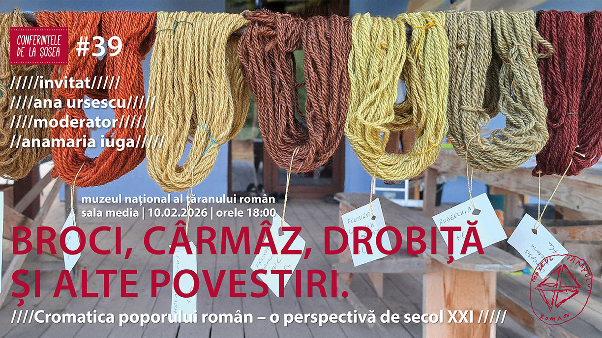CONFERINȚELE DE LA ȘOSEA #39 Broci, cârmâz, drobiță și alte povestiri.