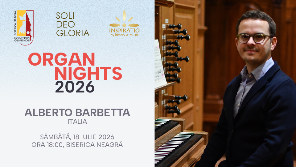 Organ Nights - Alberto Barbetta la Biserica Neagră