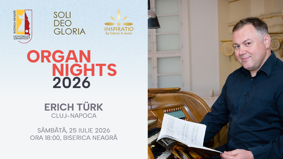 Organ Nights - Erich Türk la Biserica Neagră