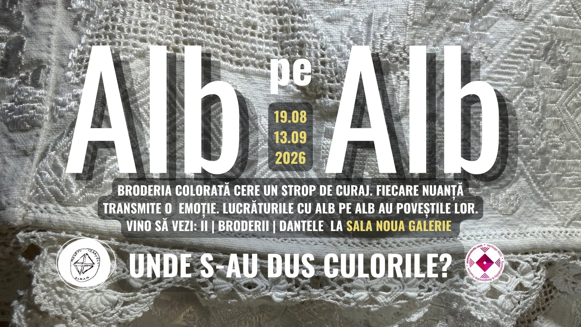 ALB PE ALB / Ii, broderii, dantele
