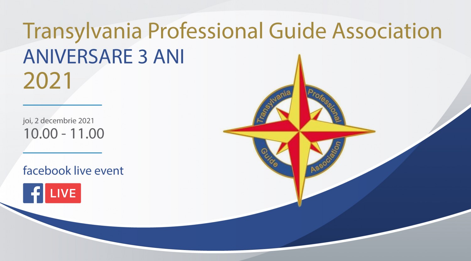 Aniversare Transylvania Professional Guide Association - 3 ani - ONLINE
