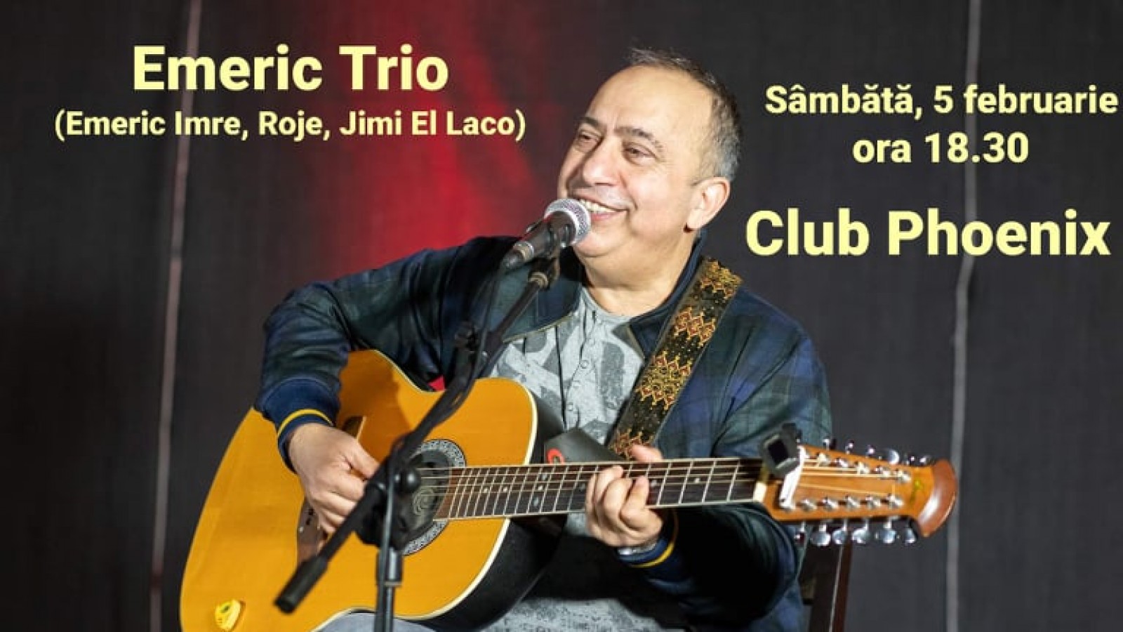 CONCERT Emeric Trio (Emeric Imre – Roje – Jimi El Laco) in Club Phoenix