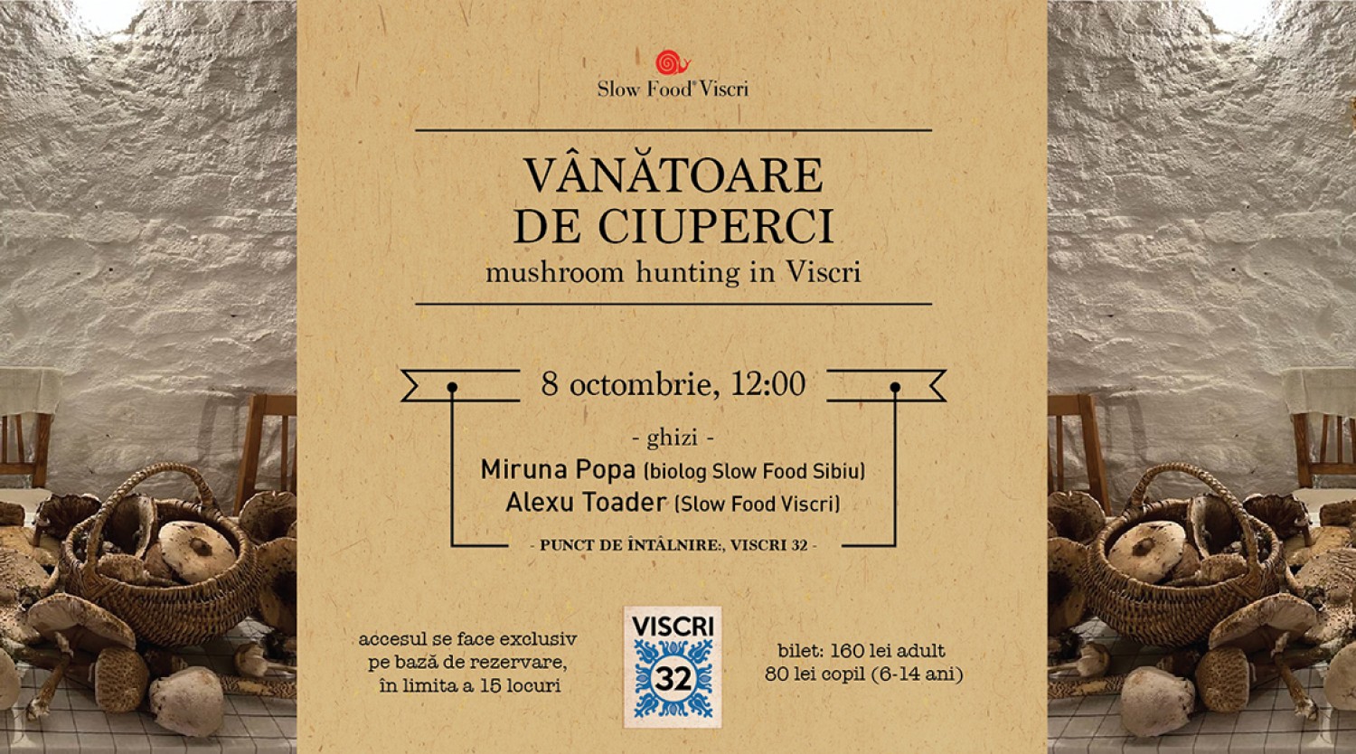 Vanatoare de ciuperci /  Mushroom hunting in Viscri