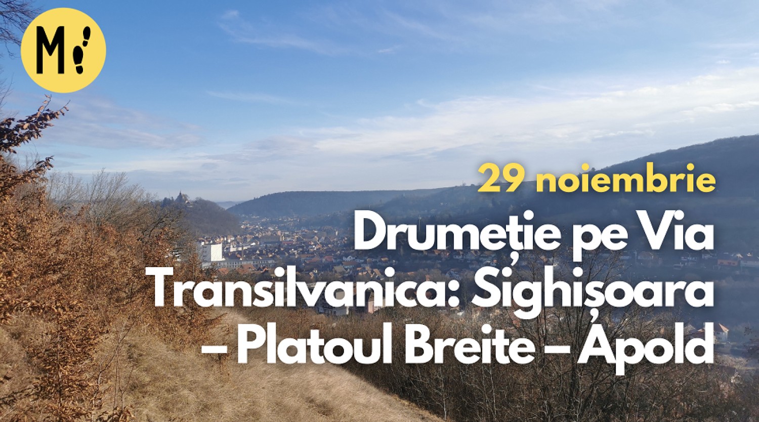 Drumeție pe Via Transilvanica: Sighișoara – Platoul Breite – Apold
