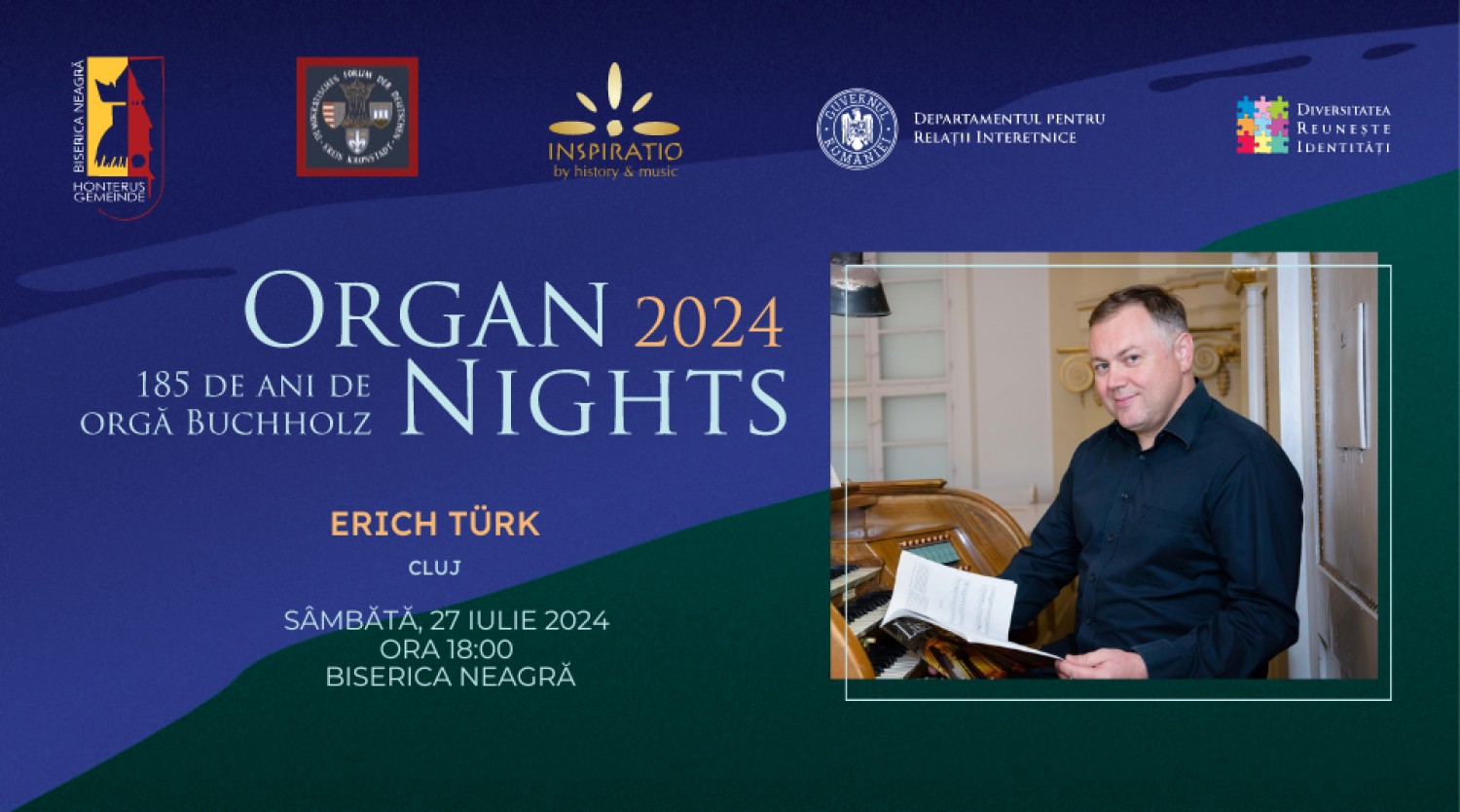 Organ Nights - Erich Türk la Biserica Neagră