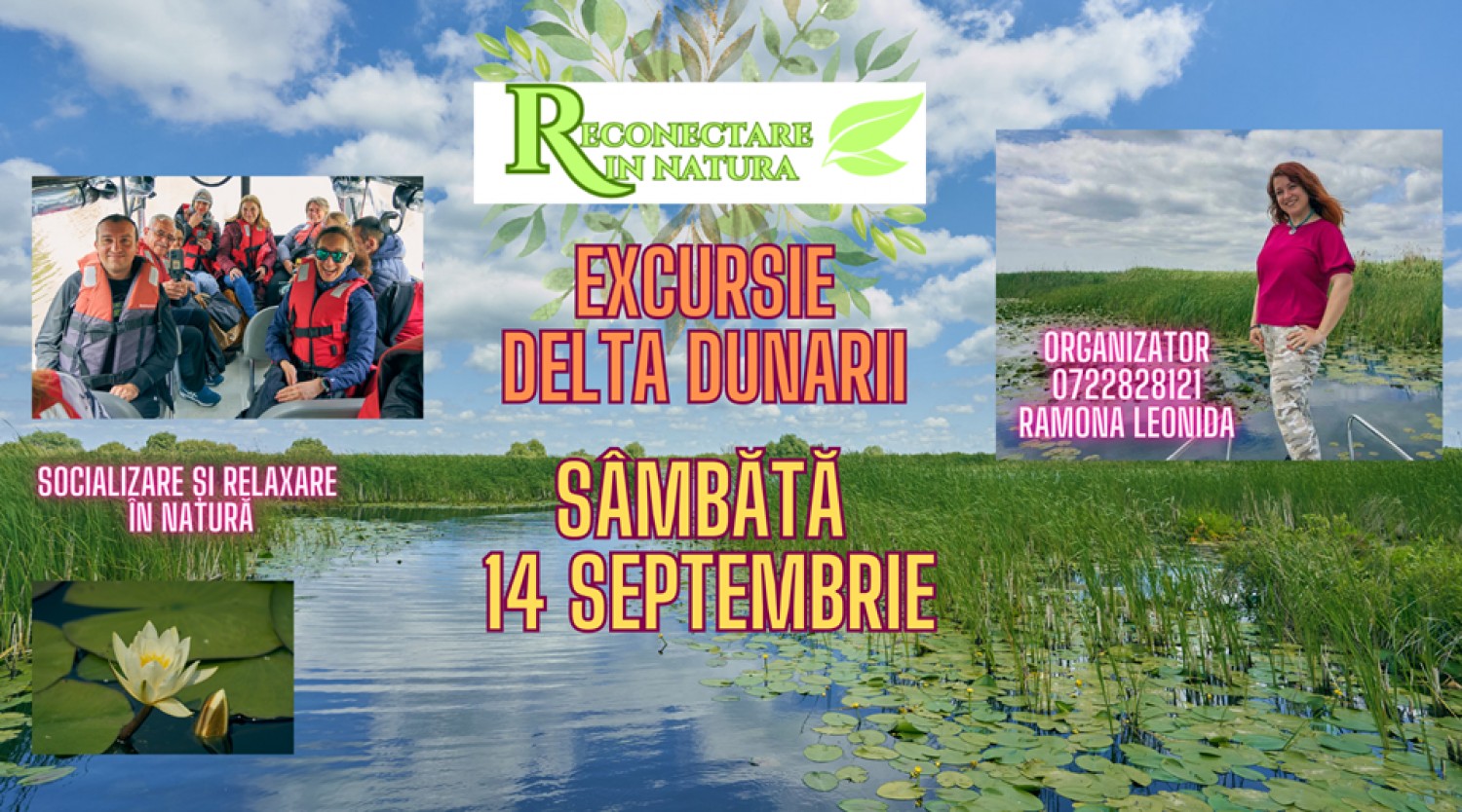 14 septembrie: Excursie de o zi in Delta Dunarii din Murighiol