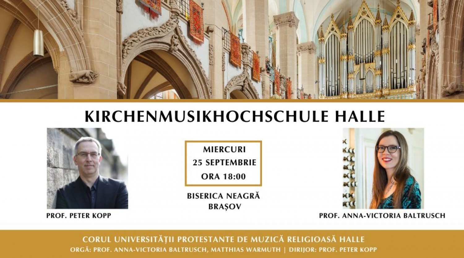 Concert de muzică corală și orgă la Biserica Neagră