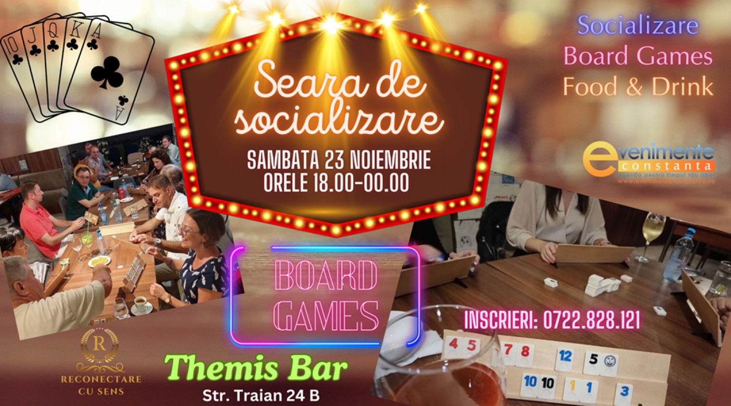 23 noiembrie: Seara de socializare & BOARD GAMES by ReConectare cu SenS