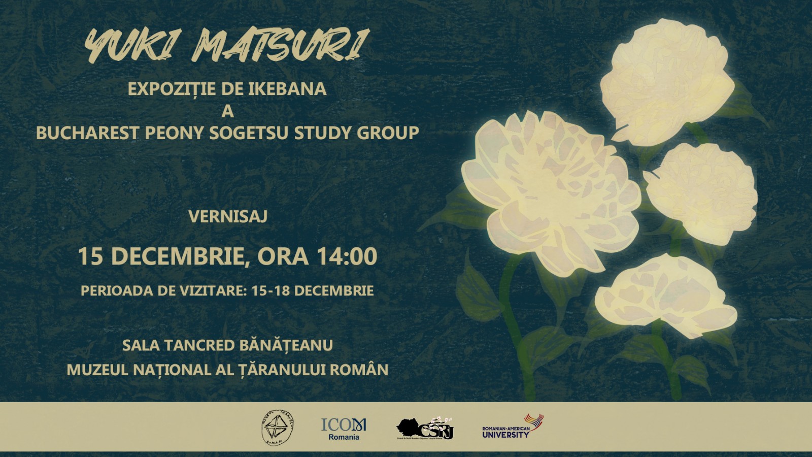 Expoziția de ikebana a Grupului de Studiu al Școlii Sogetsu din România