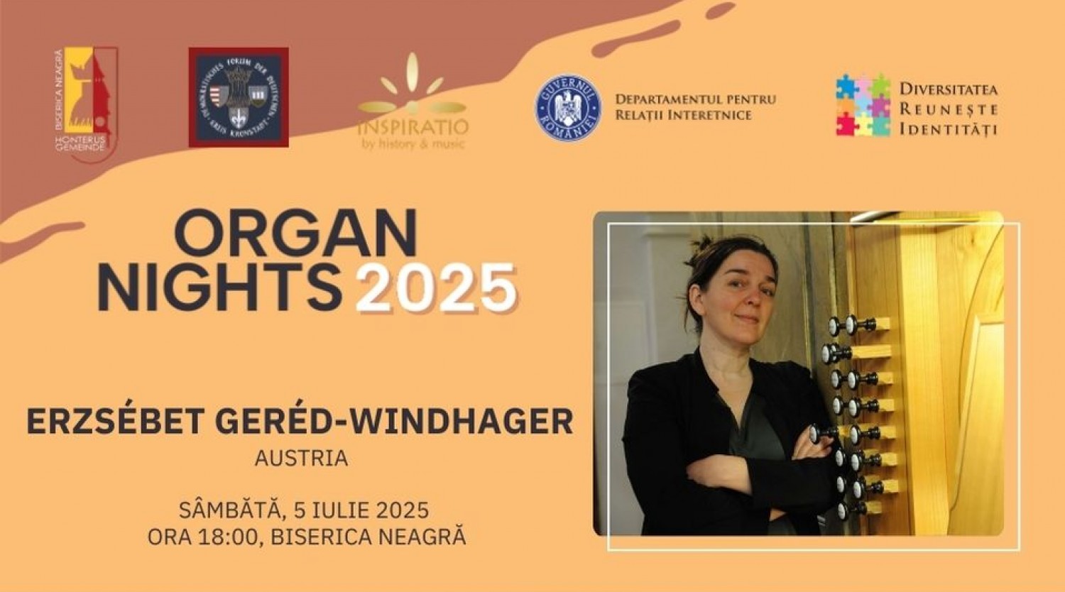 Organ Nights - Erzsébet Geréd-Windhager la Biserica Neagră