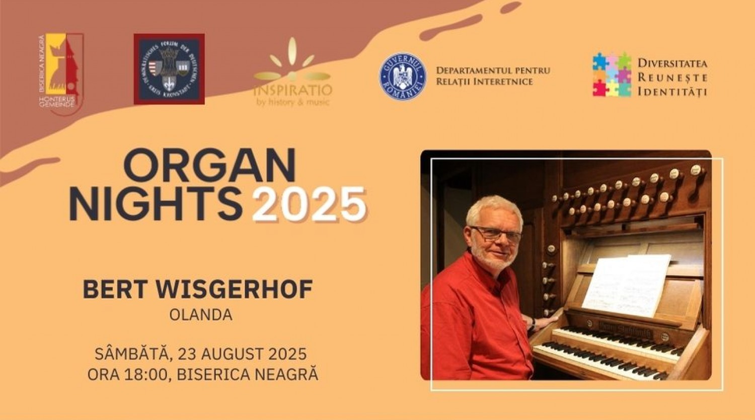 Organ Nights - Bert Wisgerhof la Biserica Neagră
