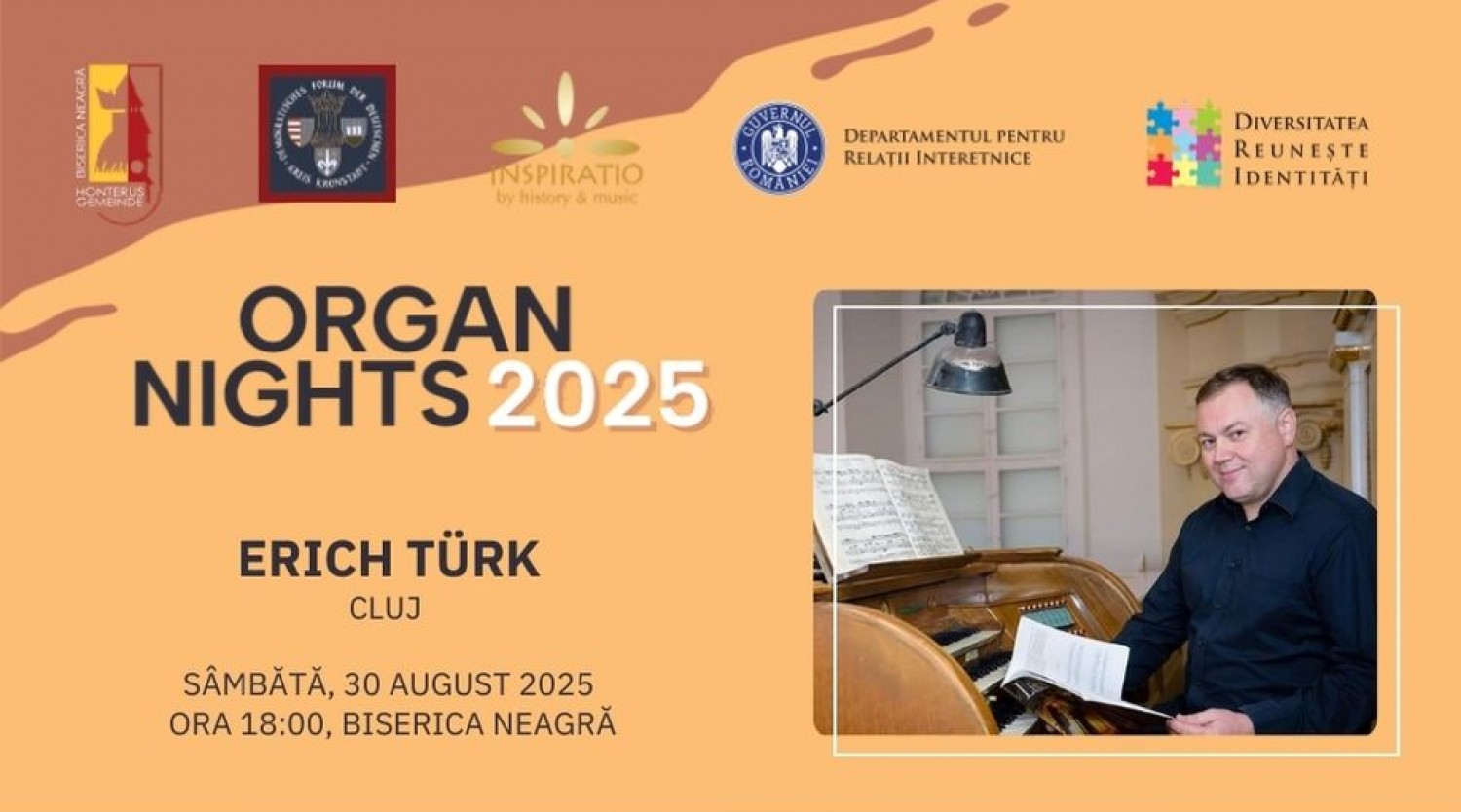 Organ Nights - Erich Türk la Biserica Neagră