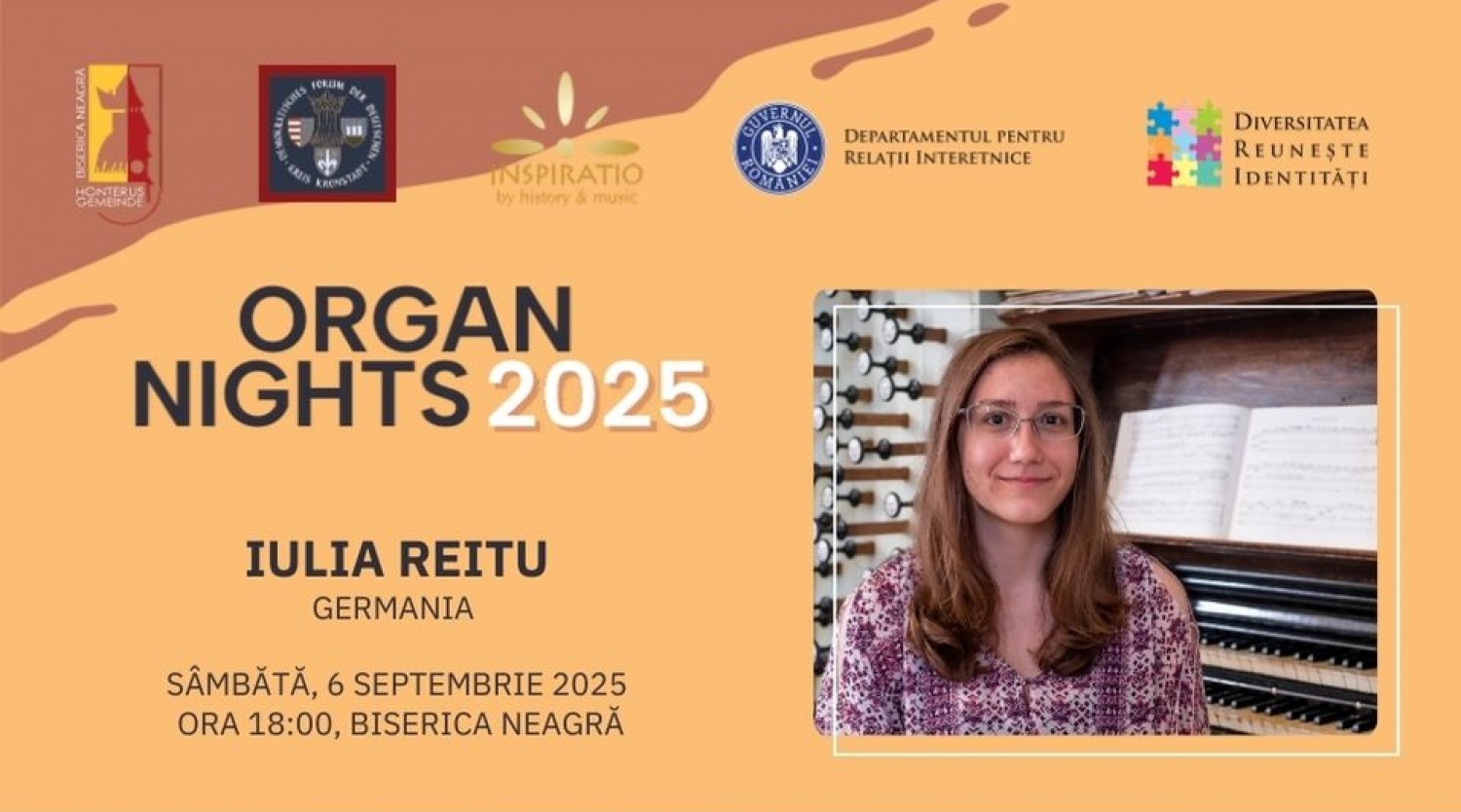Organ Nights - Iulia Reitu la Biserica Neagră