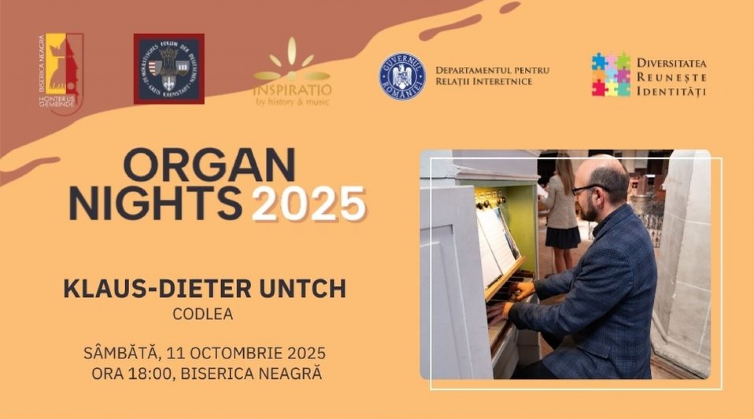 Organ Nights - Klaus Dieter Untch la Biserica Neagră