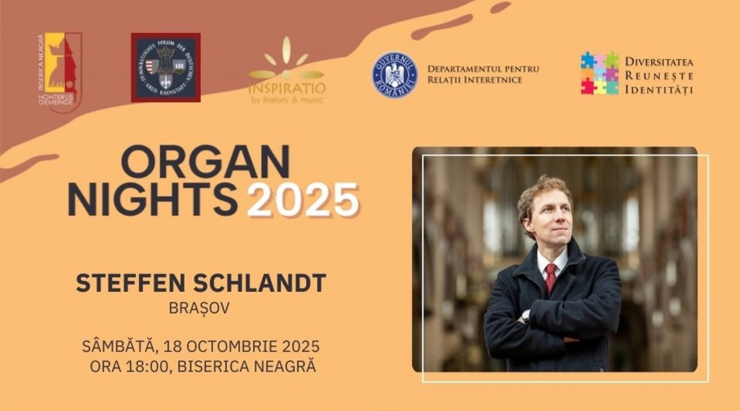 Închiderea stagiunii Organ Nights - Steffen Schlandt la Biserica Neagră