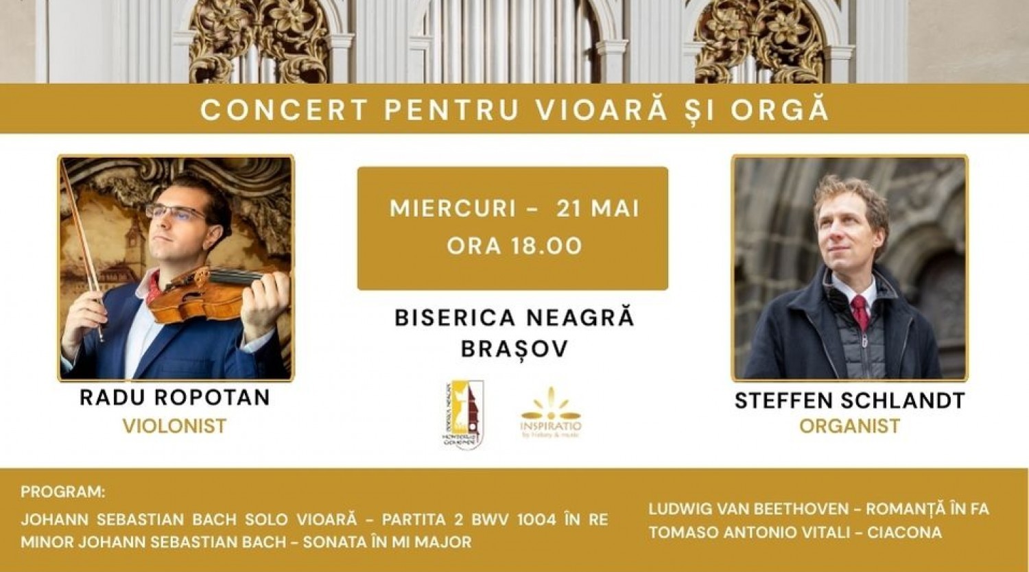 Concert pentru vioară și orgă - Radu Mihai Ropotan și Steffen Schlandt