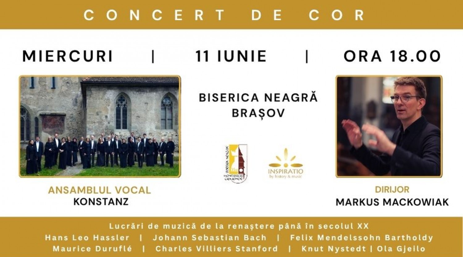 Ansamblul Vocal Konstanz la Biserica Neagră