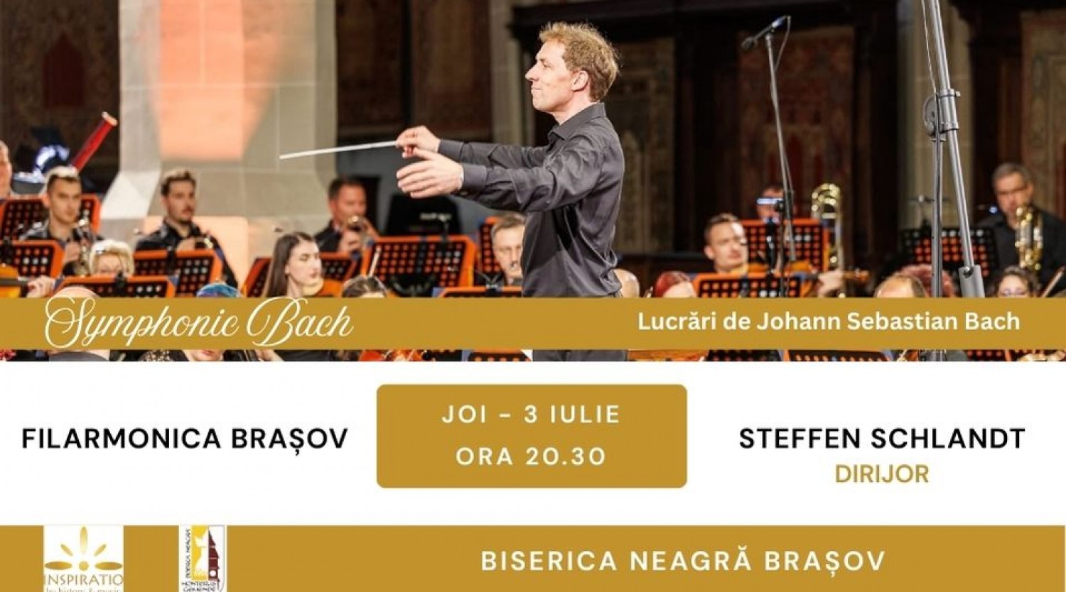 Symphonic Bach - Filarmonica Brașov și Steffen Schlandt la Biserica Neagră