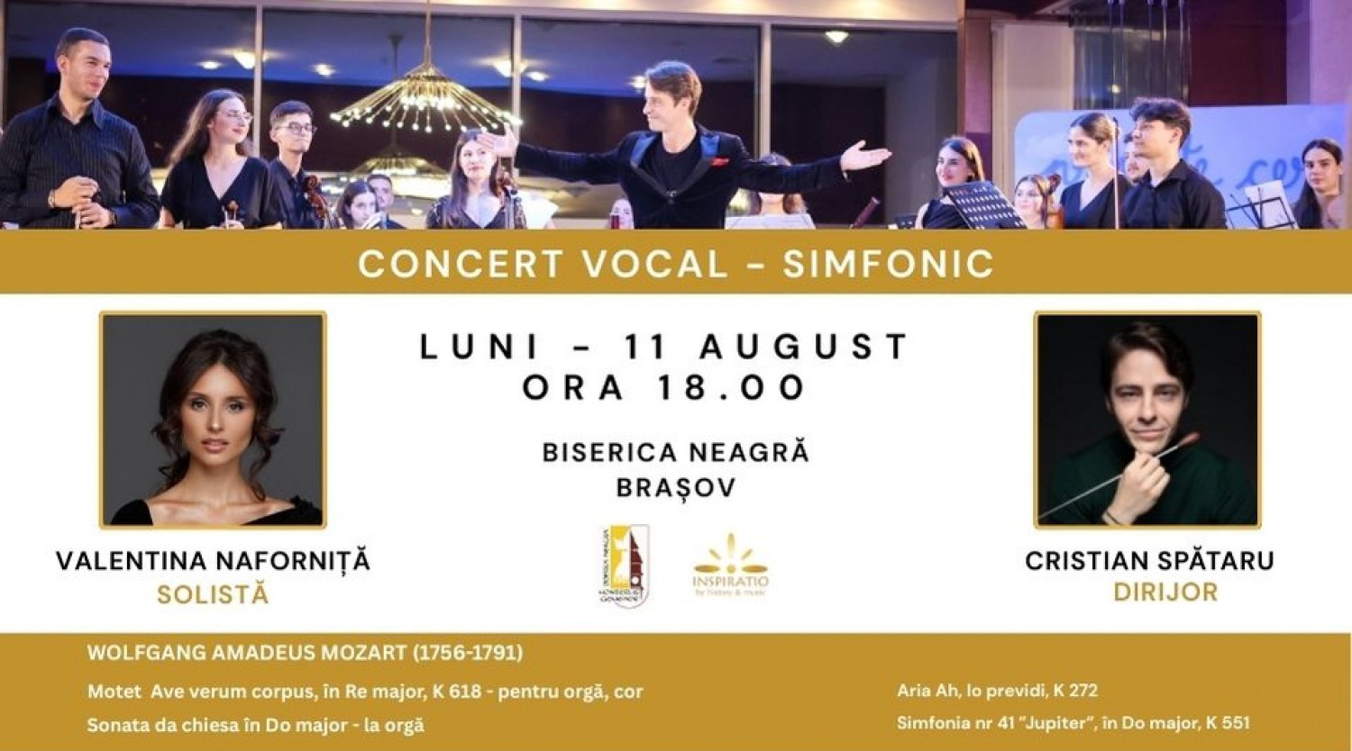 Concert vocal-simfonic - Brașov Youth Orchestra la Biserica Neagră