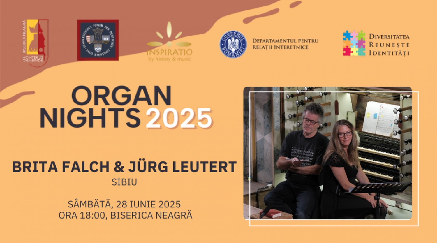 Organ Nights - Brita Falch & Jürg Leutert la Biserica Neagră