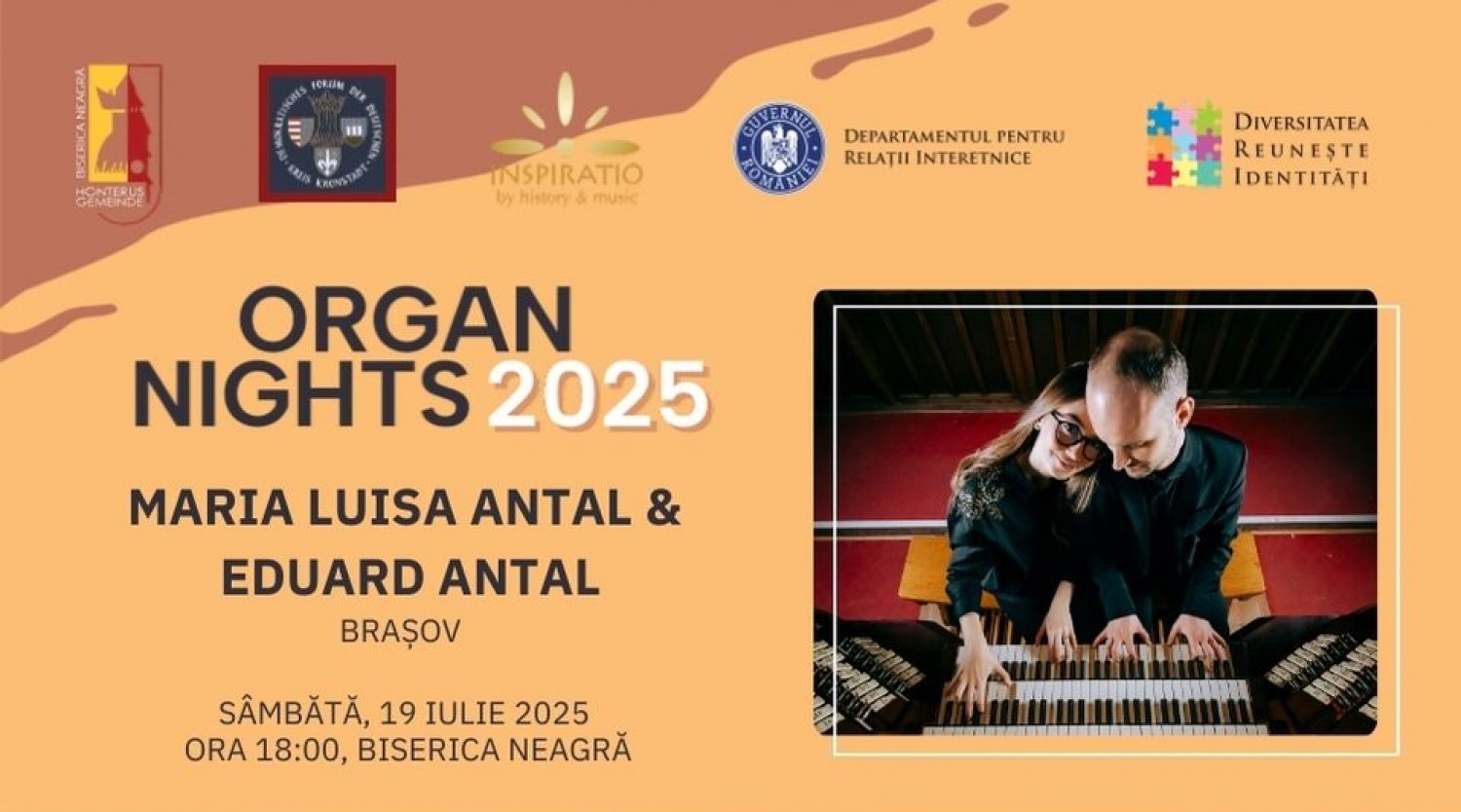 Organ Nights - Maria-Luisa Antal și Eduard Antal la Biserica Neagră