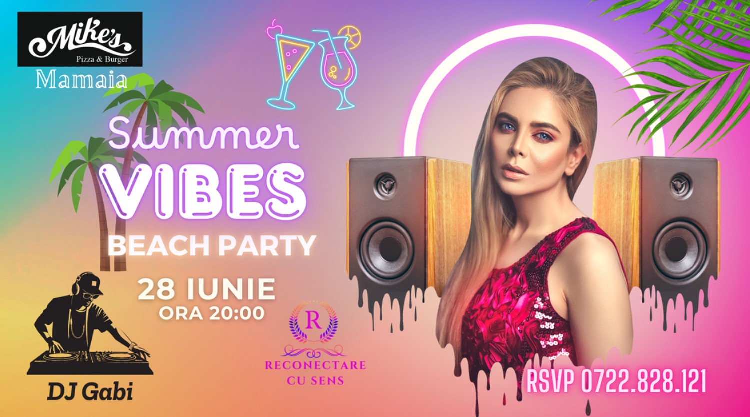 28 IUNIE: SUMMER VIBES Beach Party by ReConectare cu SenS