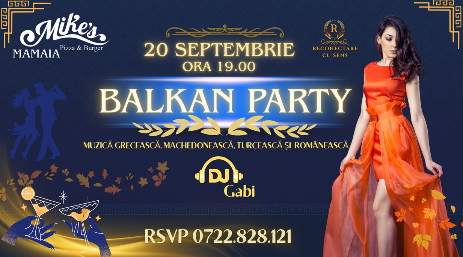 20 septembrie: BALKAN PARTY by ReConectare cu SenS