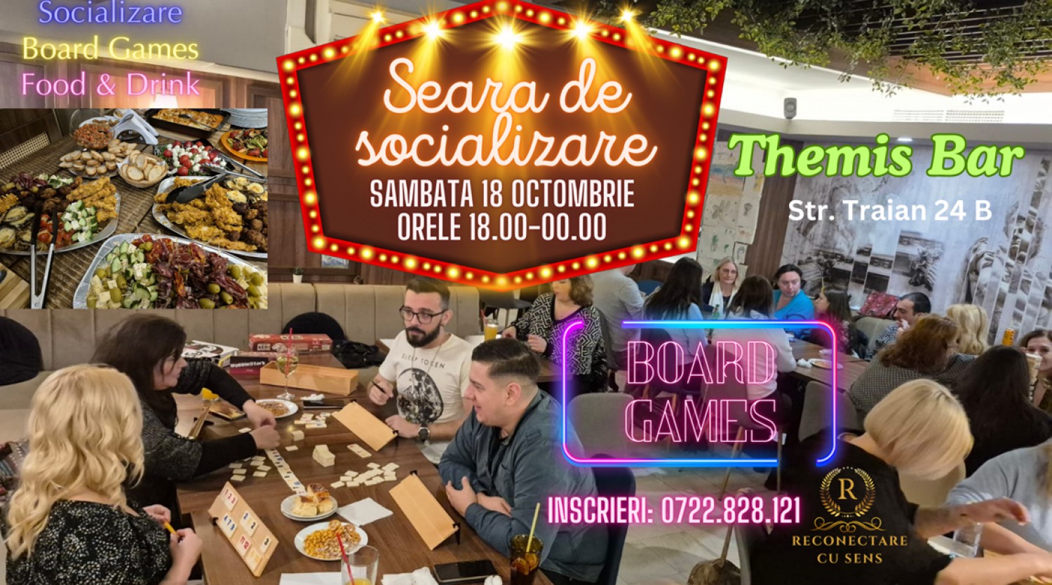 18 octombrie: Seara de socializare & BOARD GAMES by ReConectare cu SenS