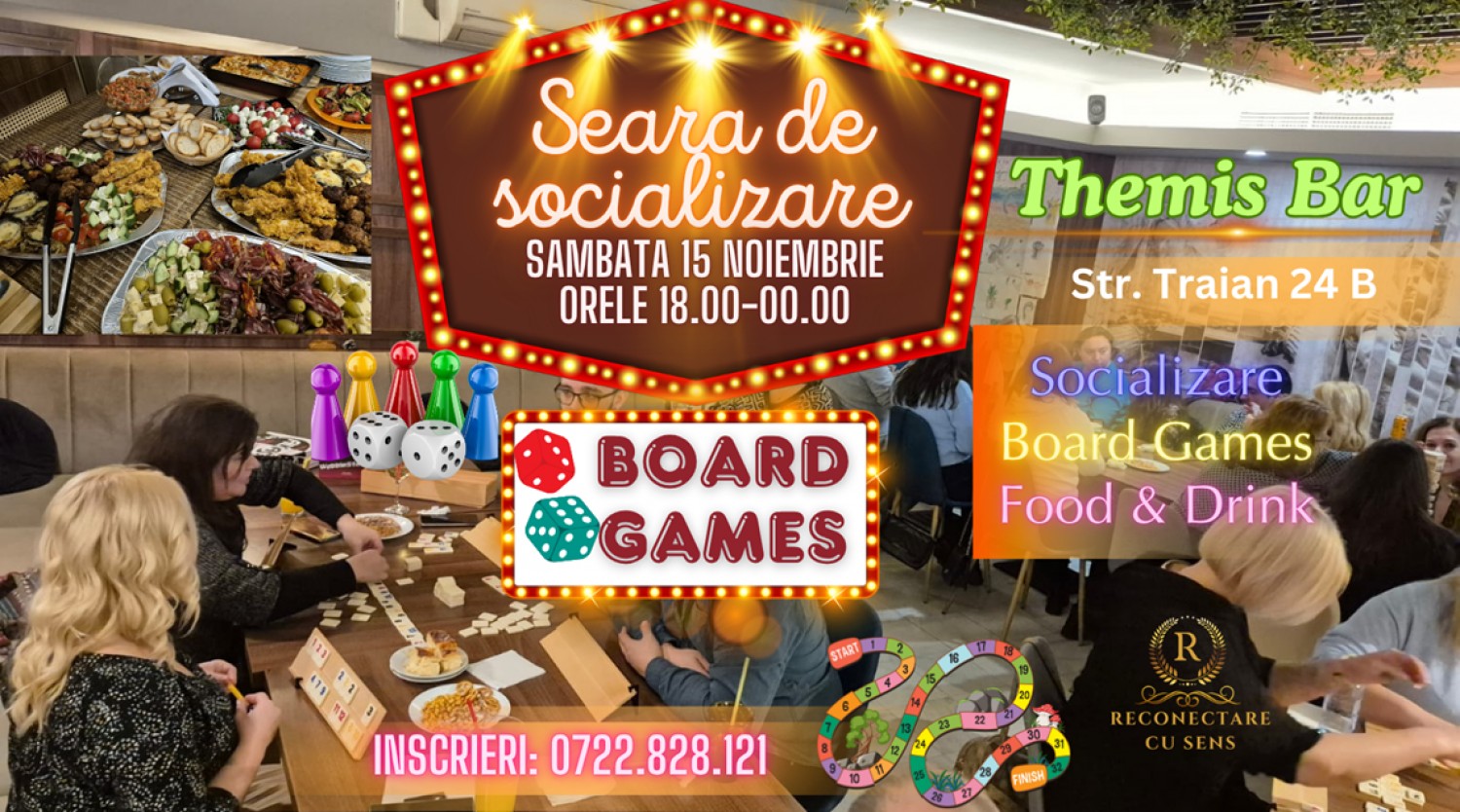 15 NOIEMBRIE: Seara de BOARD GAMES by ReConectare cu SenS