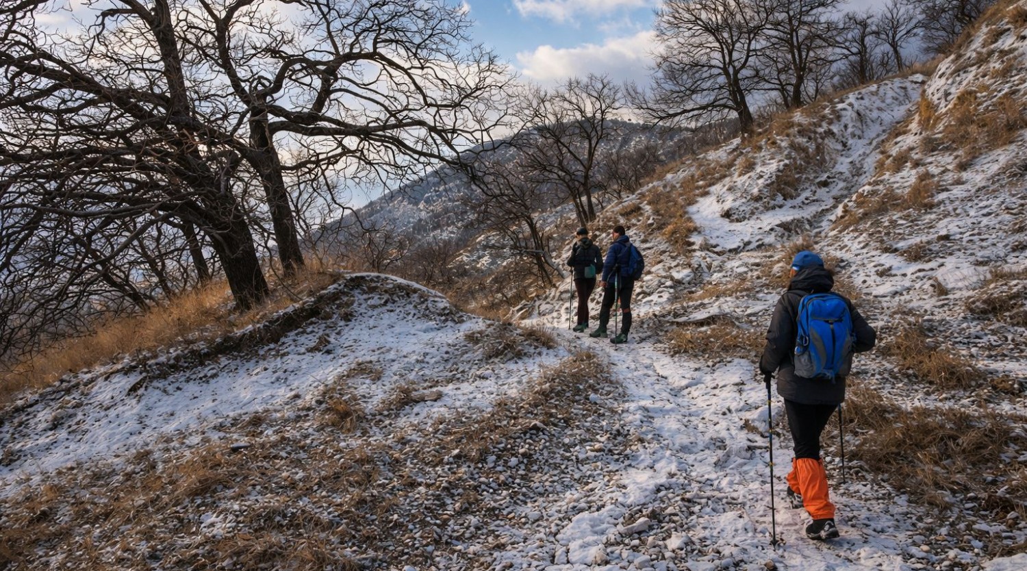 Drumeție de iarnă în Munții Măcin – spre Vârful Țuțuiatu | 17 ianuarie 2026