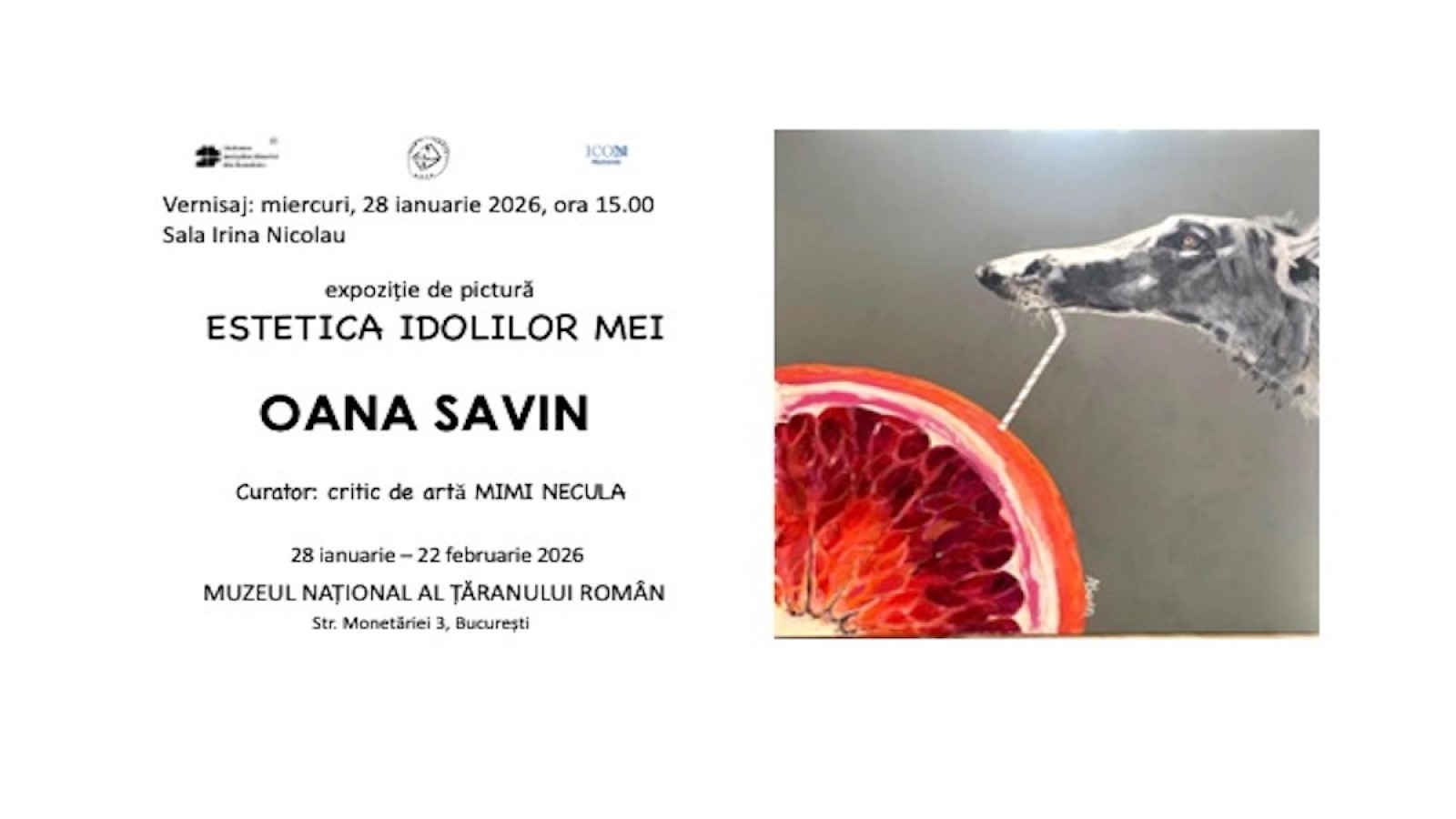 ESTETICA IDOLILOR MEI / Expoziție de pictură semnată de Oana Savin