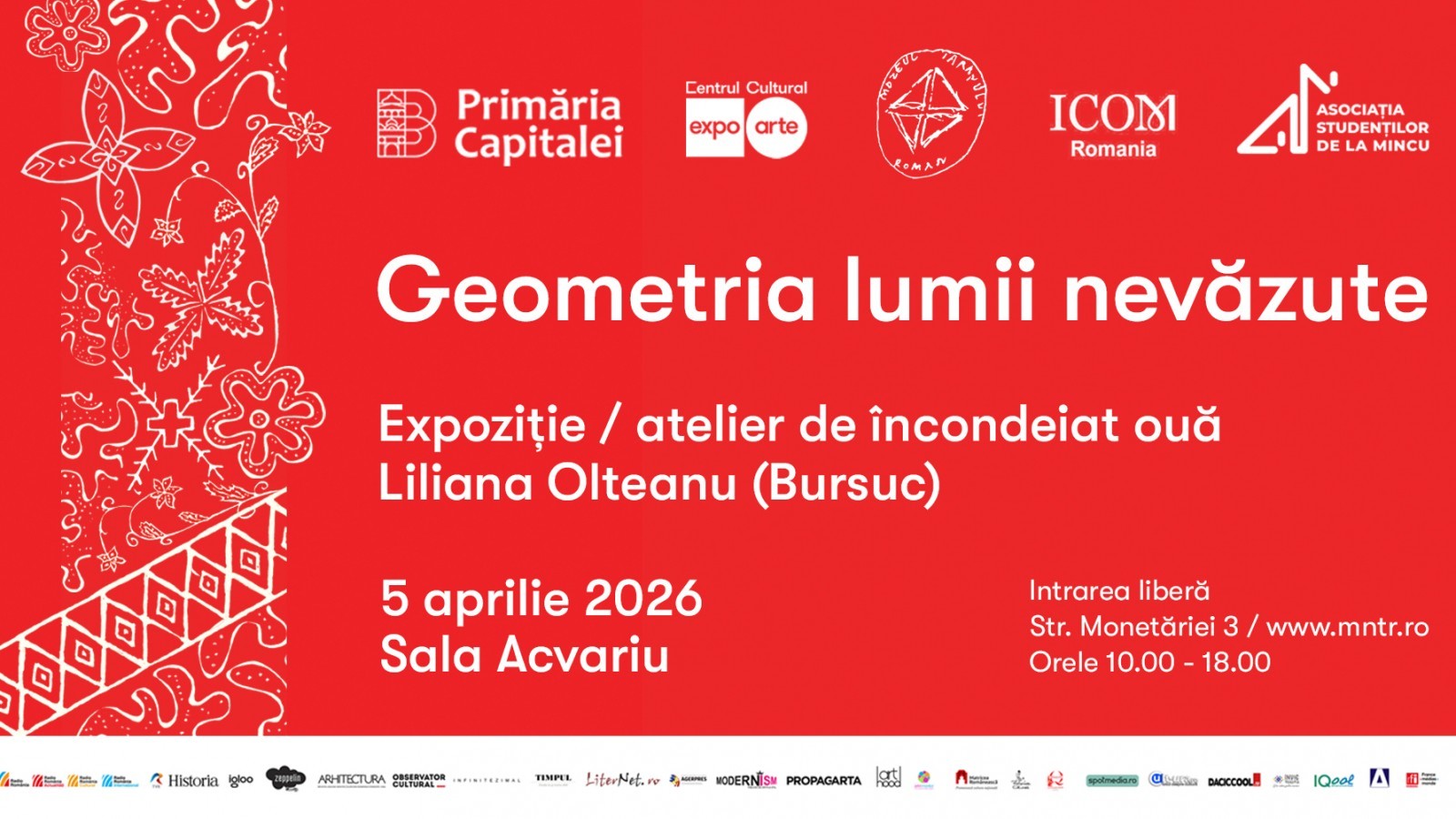 GEOMETRIA LUMII NEVĂZUTE // Expoziția-atelier de încondeiat ouă