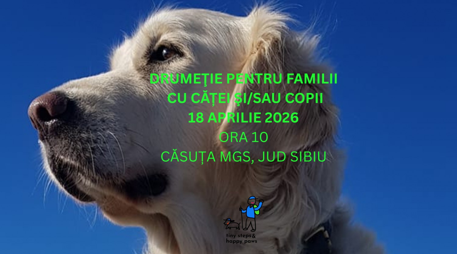 Drumeţie pentru familii cu copii şi/sau căţei la Căsuța MGS