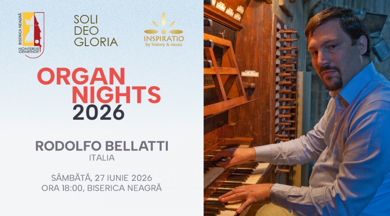 Organ Nights - Rodolfo Bellatti la Biserica Neagră