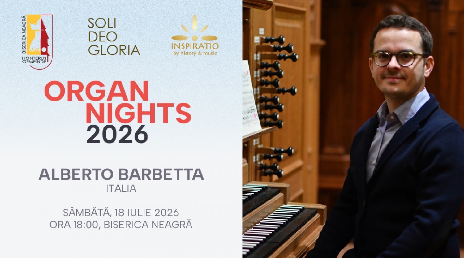 Organ Nights - Alberto Barbetta la Biserica Neagră