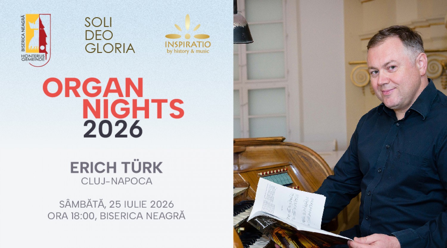 Organ Nights - Erich Türk la Biserica Neagră