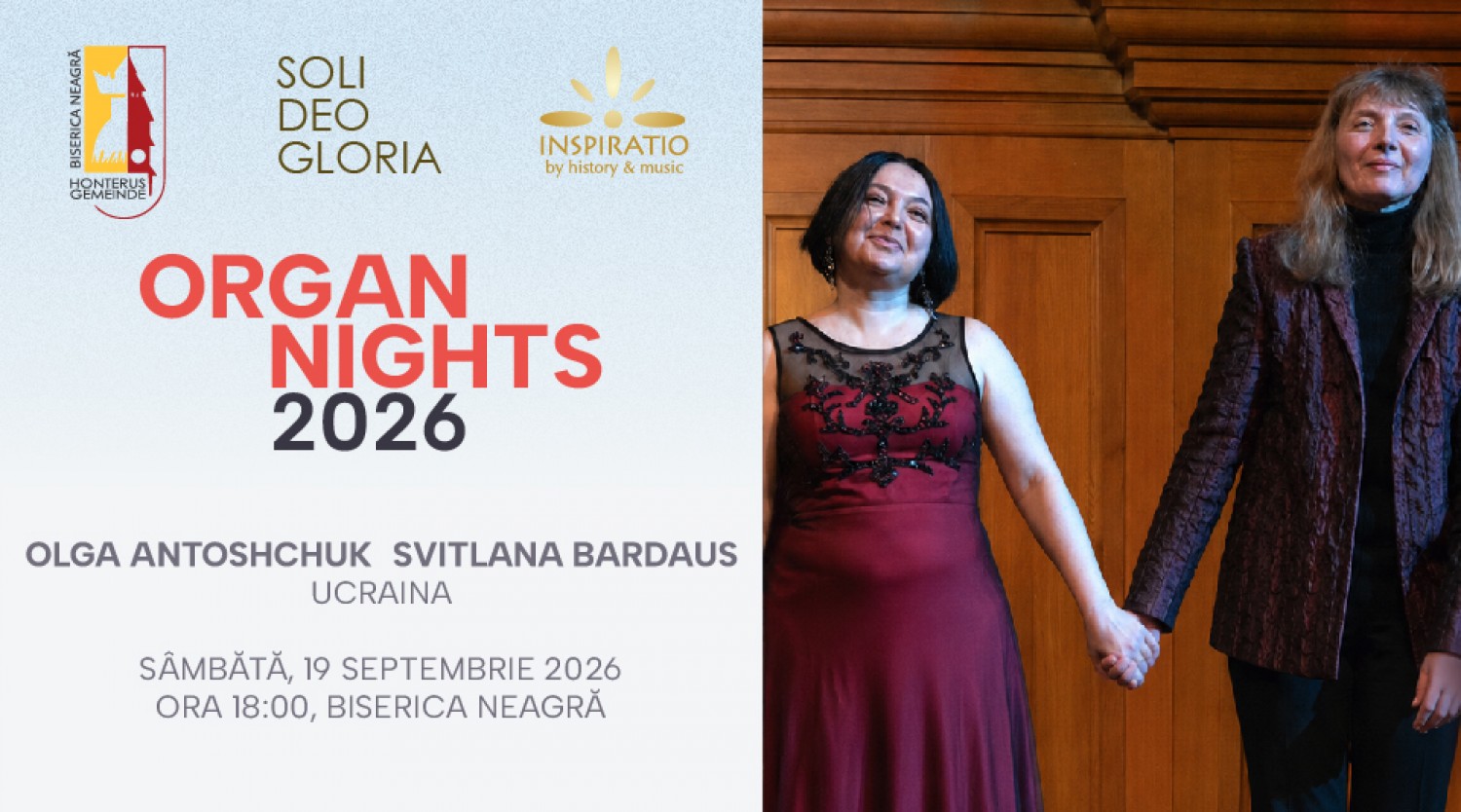 Organ Nights - Concert de orgă și voce la Biserica Neagră