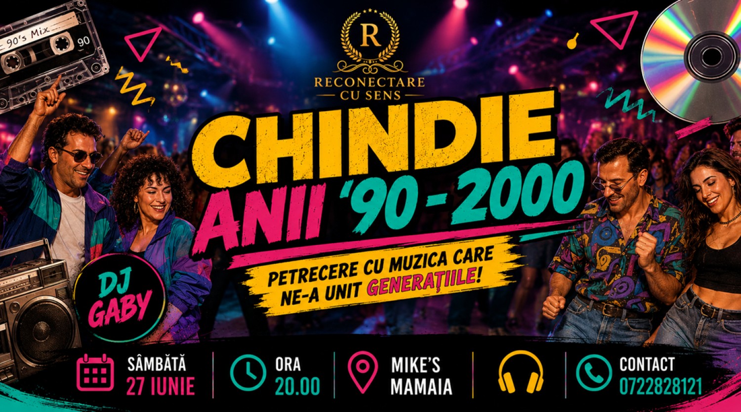 27 IUNIE: CHINDIE ANII '90 - 2000 by ReConectare cu SenS