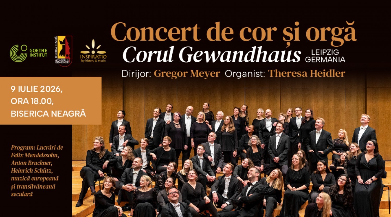 Concert de cor și orgă - Corul Gewandhaus la Biserica Neagră