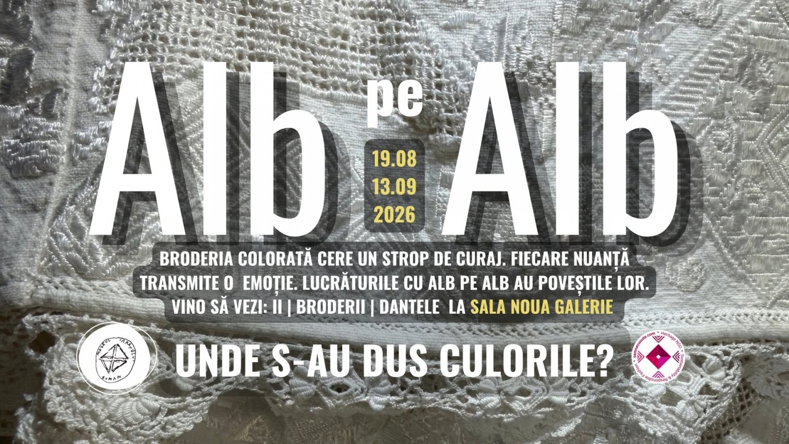 ALB PE ALB / Ii, broderii, dantele