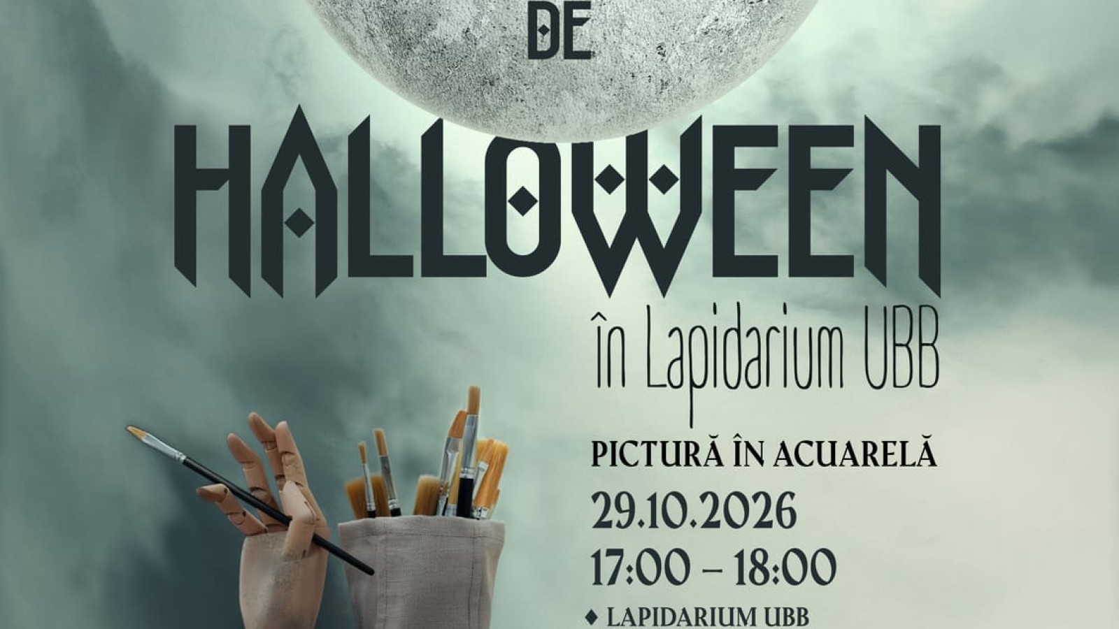 Atelier de Halloween în Lapidarium UBB