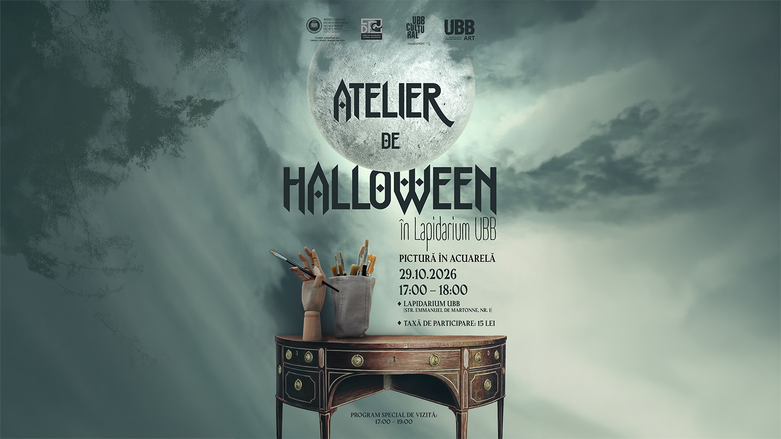 Atelier de Halloween în Lapidarium UBB
